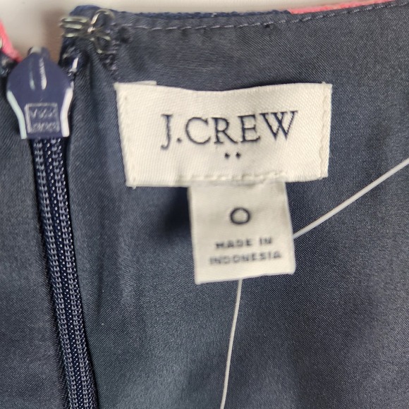 J.Crew Floral Basketweave Square-neck Dress‎ NWT Size  0 - Picture 3 of 5